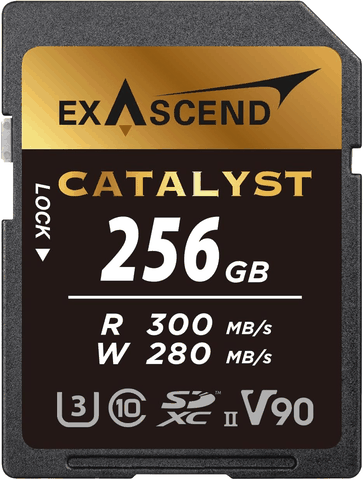 Thẻ Nhớ SDXC Exascend Catalyst 256GB C10 U3 V90 UHS-II SD upto 300MB/s EX256GSDU2 - Bảo hành 5 năm