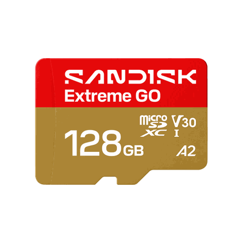 Thẻ nhớ microSDXC SANDISK Extreme® GO 128GB UHS-I 240MB/s R 120MB/s W SDSQXGN-128G-GN6MN - Bảo hành 5 năm