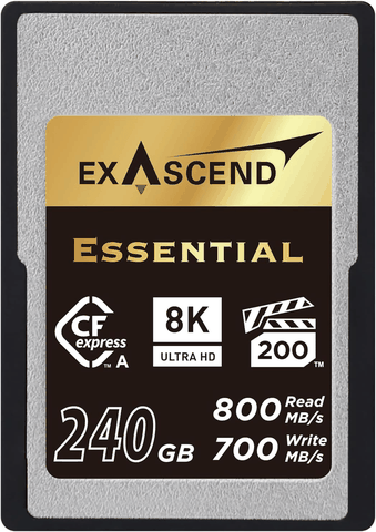 Thẻ Nhớ CFexpress Type A Exascend Essential 240GB upto 800MB/s EXPC3EA240GB - Bảo hành 5 năm