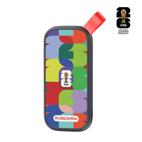 Ổ cứng di động SSD Sandisk FIFA World Cup 2026 1TB 800MB/s ‎SDSSDE30F-1T00-G25 - Bảo hành 3 năm