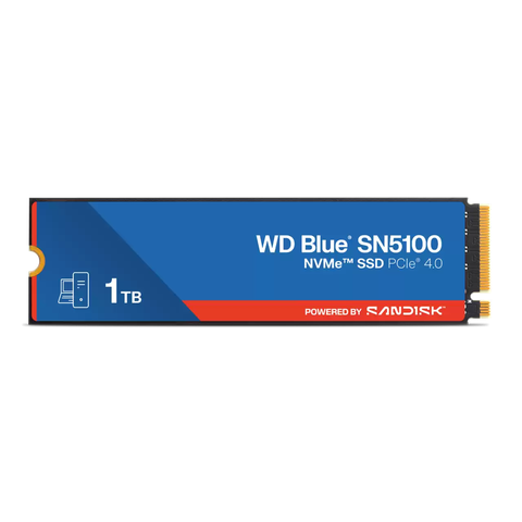 SSD gắn trong WD 1TB Blue SN5100 PCle Gen4x 4 NVMe M.2 WDS100T5B0E - Bảo Hành 5 năm