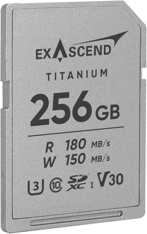 Thẻ Nhớ SDXC Exascend Titanium 256GB C10 U3 V30 UHS-I upto 180MB/s EX256GSDU1-M - Bảo hành 5 năm