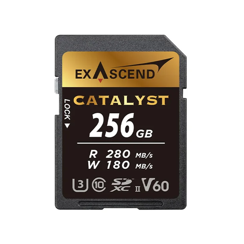 Thẻ Nhớ SDXC Exascend Catalyst 256GB C10 U3 V60 UHS-II upto 280MB/s EX256GSDV60 - Bảo hành 5 năm