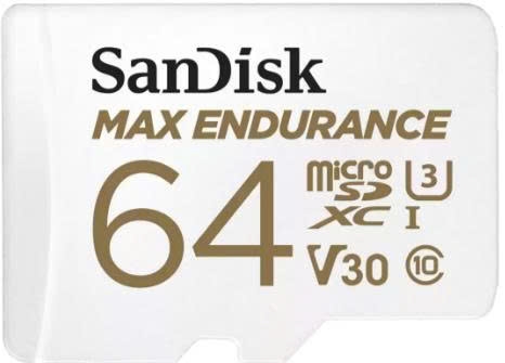 Thẻ nhớ MicroSD SanDisk Max Endurance UHS-I U3 V30 64GB 100MB/s SDSQQVR-064G-GN6IA - Bảo hành 5 năm