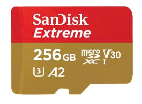 Thẻ nhớ MicroSDXC SanDisk Extreme 256GB A2 C10 U3 V30 UHS-I 190MB/s SDSQXAV-256G-GN6MNN - Bảo hành trọn đời