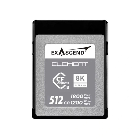 Thẻ Nhớ CFexpress Type B Exascend Element 512GB PCIe 3.0 upto 1800MB/s EXPC3S512GB - Bảo hành 3 năm