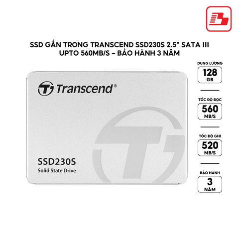 Ổ cứng gắn trong 128GB SSD 230S 2.5 SATA3 Transcend TS128GSSD230S