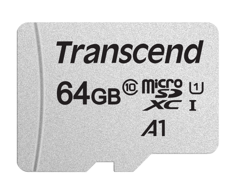 Thẻ nhớ MicroSDXC Transcend 64GB up to 95MB/s TS64GUSD300S-A - Bảo hành 3 năm