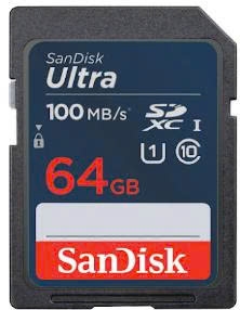 Thẻ nhớ SDXC Sandisk Ultra 64GB Class 10 100MB/s SDSDUNR-064G-GN3IN - Bảo hành 7 năm