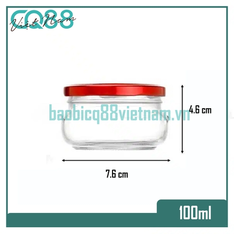 Hũ thủy tinh HMB 100ml