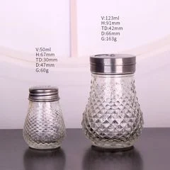 Lọ thủy tinh đựng gia vị có nắp kim loại