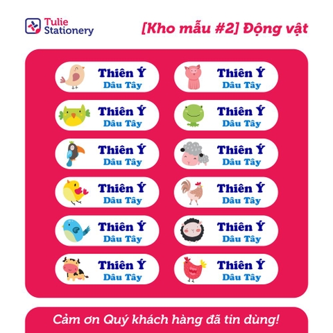 Sticker #2 - Động vật cute