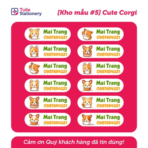 Sticker #5 - Corgi cute