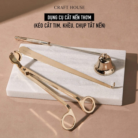 Bộ 3 Dụng Cụ Cắt Tim Nến Craft House Candle Care Set 3