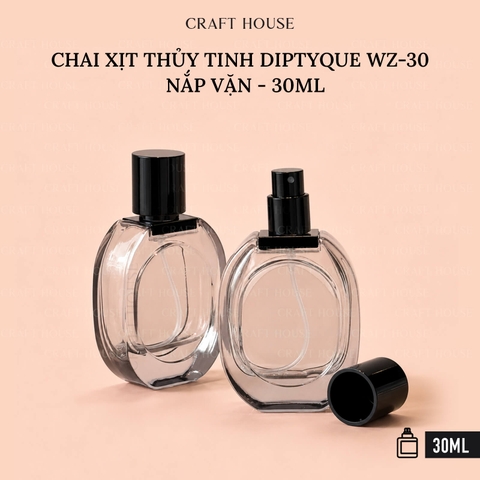 Chai Xịt Nước Hoa Thủy Tinh Diptyque WZ Nắp Vặn 30ml