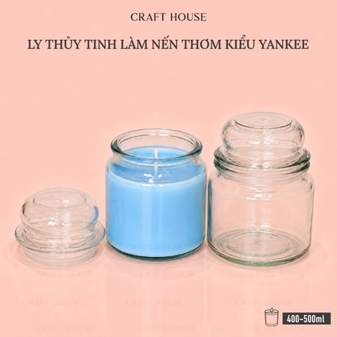 Ly Thủy Tinh Làm Nến Thơm Kiểu Yankee
