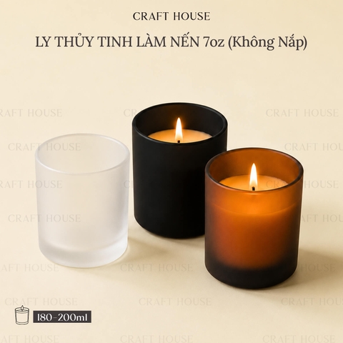 Ly Thủy Tinh Làm Nến Thơm 7oz