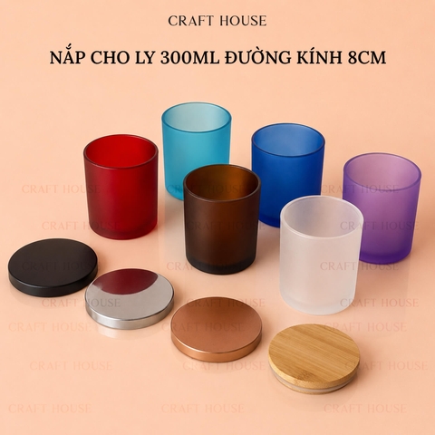 Nắp Ly Làm Nến Thơm Dành Cho Ly 300ml Đường Kính 8cm