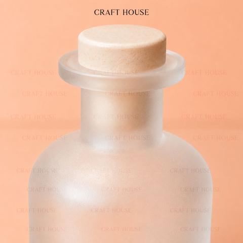 Vỏ Chai Tán Hương Tinh Dầu Kèm Nút Chặn 140ml - Dạng Tròn M01