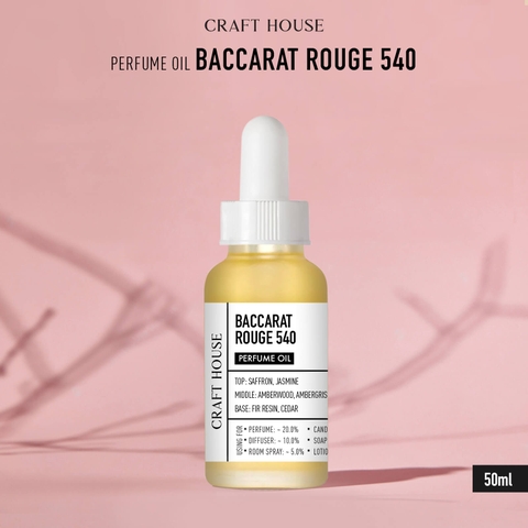 Tinh Dầu Gốc Nước Hoa Cô Đặc Craft House Perfume Oils - Baccarat Rouge 540
