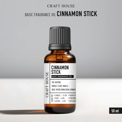 Tinh Dầu Làm Nến, Tán Hương, Nước Hoa, Mỹ Phẩm Craft House Basic Fragrance Oils - Cinnamon Stick
