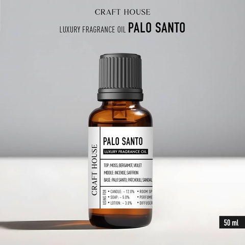 Tinh Dầu Thơm Làm Nến, Tán Hương, Mỹ Phẩm Craft House Luxury Fragrance Oils - Palo Santo