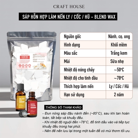 Sáp Hỗn Hợp Làm Nến Craft House - Blend Wax