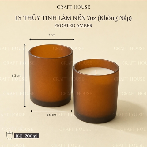Ly Thủy Tinh Làm Nến Thơm 7oz