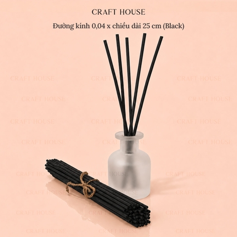 Que Khuếch Tán Tinh Dầu Diffuser Stick 0,04x25 cm - Black