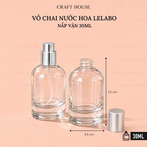 Vỏ Chai Nước Hoa Lelabo Dạng Nắp Vặn