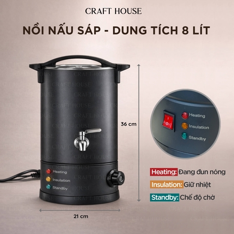 Nồi Nấu Sáp Nến Dung Tích Lớn