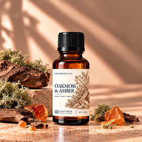 Craft House Fragrance Oils - Oakmoss & Amber