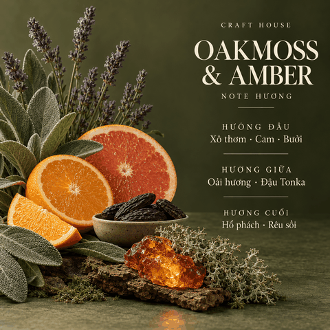 Craft House Fragrance Oils - Oakmoss & Amber