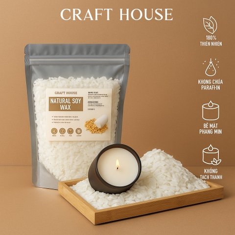 Sáp Đậu Nành Craft House Natural Soy Wax