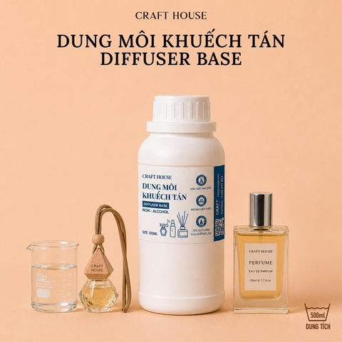 Dung Môi Khuếch Tán, Xịt Phòng Không Chứa Cồn Craft House Diffuser & Spray Non-Alcohol Base