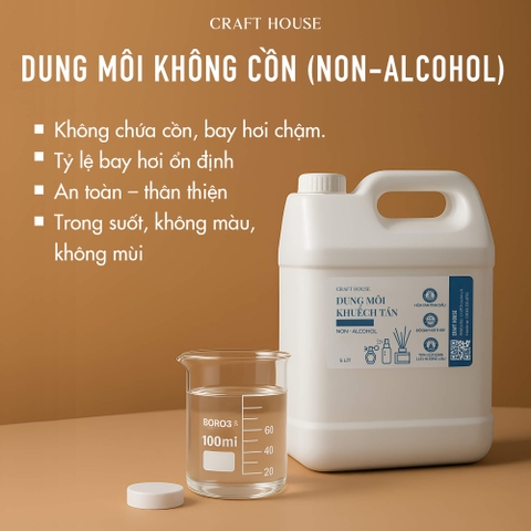 Dung Môi Khuếch Tán, Xịt Phòng Không Chứa Cồn Craft House Diffuser & Spray Non-Alcohol Base