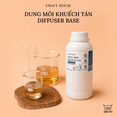 Dung Môi Khuếch Tán, Xịt Phòng Không Chứa Cồn Craft House Diffuser & Spray Non-Alcohol Base