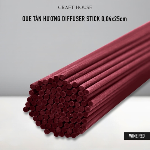 Que Khuếch Tán Tinh Dầu Diffuser Stick 0,04x25 cm - Wine Red