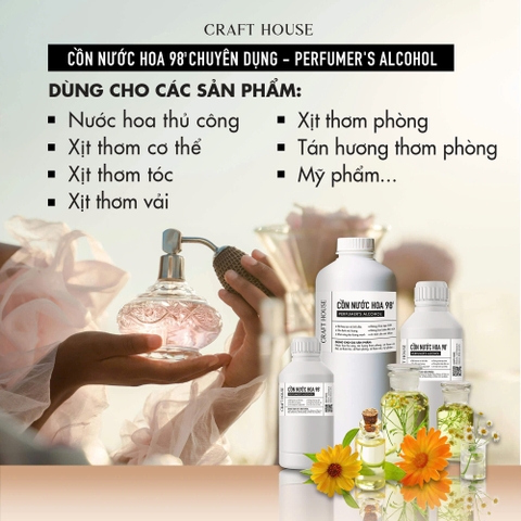 Cồn Nước Hoa Tinh Khiết 98 Độ Craft House Perfume Alcohol