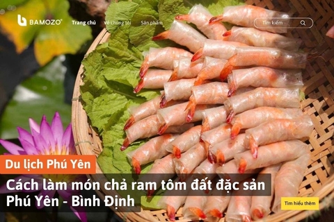 Cách làm món chả ram tôm đất đặc sản Phú Yên - Bình Định