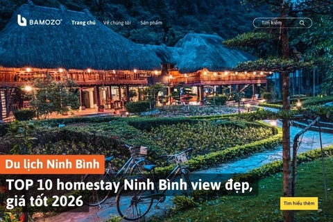 TOP 10 homestay Ninh Bình view đẹp, giá tốt 2026