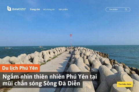 Ngắm nhìn thiên nhiên Phú Yên tại mũi chắn sóng Sông Đà Diễn