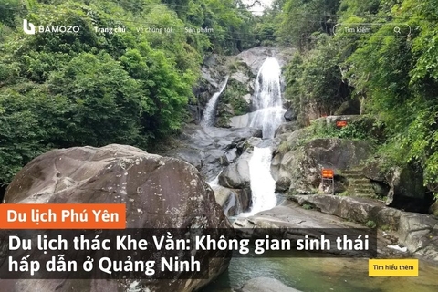 Du lịch thác Khe Vằn: Không gian sinh thái hấp dẫn ở Quảng Ninh