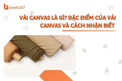Vải Canvas là gì? Đặc điểm của vải Canvas và cách nhận biết đơn giản