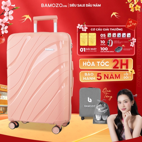 Vali Siêu Nhẹ Nancy Bamozo Nhựa PP Cao Cấp