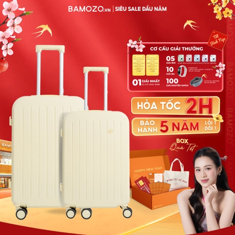 Combo Vali Khóa Kéo Bamozo 8812 size 20/24 inch