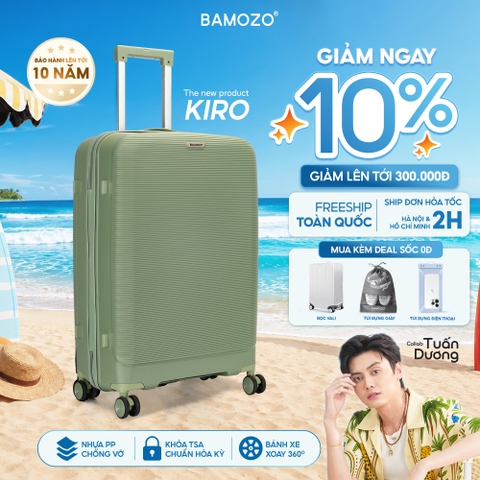 Vali Siêu Nhẹ, Siêu Dẻo KIRO Cao Cấp, Chịu Va Đập Tốt Size 20/24/28