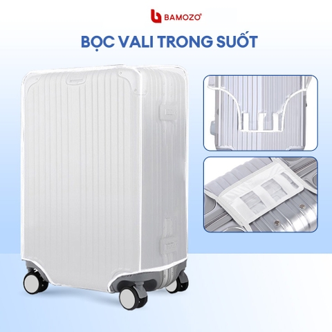 Bọc Vali Trong Suốt Bamozo, Chống Xước Cao Cấp