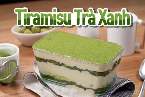 Workshop Học Làm Bánh Tiramisu Truyền Thống, Trà Xanh, Ca Cao, Trái Cây PVN89