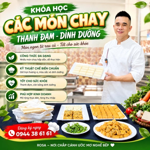 Chuyên Đề Dạy Nấu Các Món Ăn Chay Thanh Tịnh - Mở Quán Kinh Doanh Chay Đắt Khách!